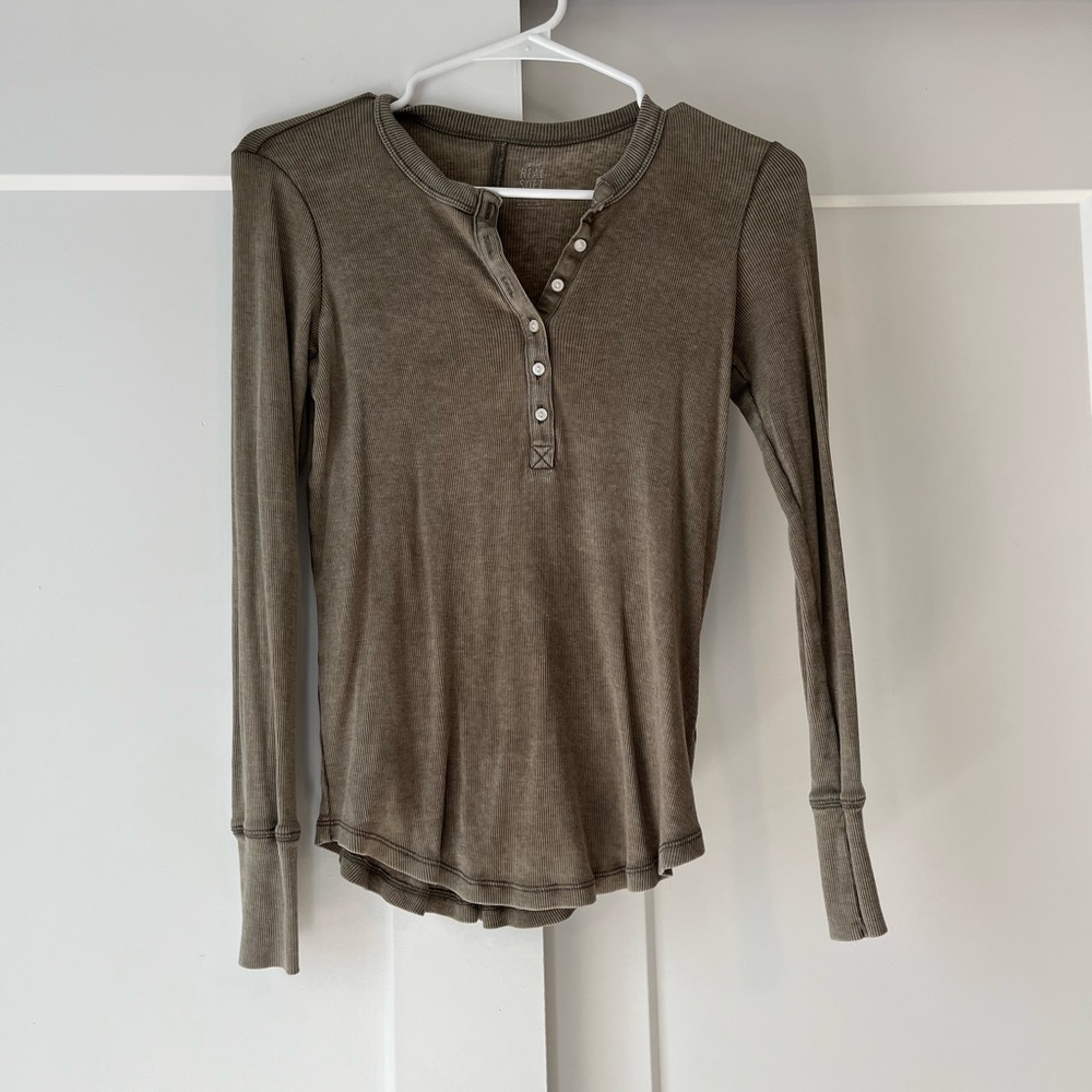 Khaki Green Long Sleeve